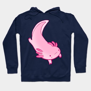 Cute happy axolotl illustration Hoodie